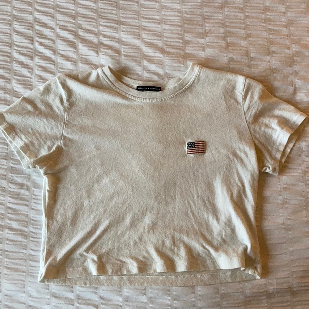 Brandy Melville American Flag T-shirt